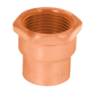 CONECTOR ROSCA INTERIOR LATON COBRIZADO 1 PULG FOSET CC-603