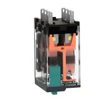 relé miniatura enchufable, 12 A, 2 CO, con botón de prueba bloqueable, 24 V CC